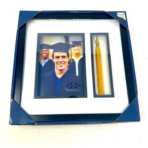 Navy and Gold Graduation Photo Frame